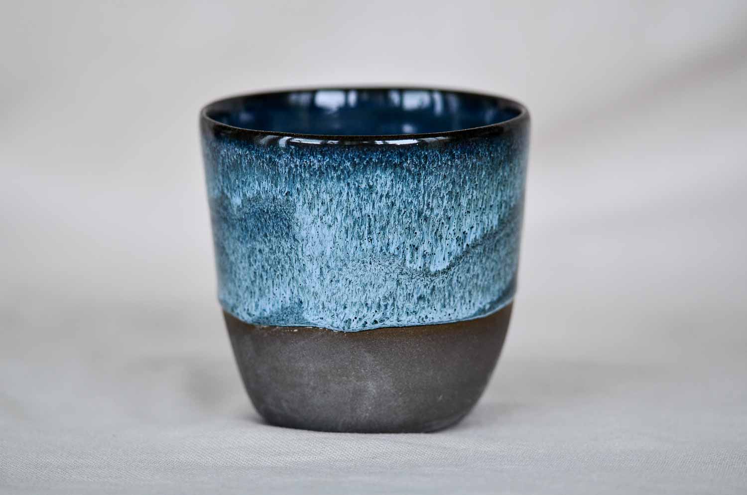 Ceramik tumbler blue glazed