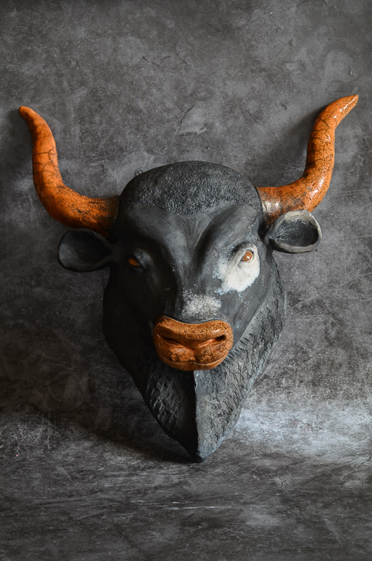 Skulptur Stier